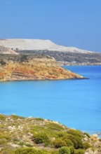 View of Provatas bay, Milos Island, Cyclades Islands, Greece, Europe