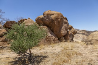 Rocky landscape, Erongo Mountains, Namibia, Africa