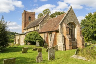 Village parish church of Margaret of Antioch Church, Cowlinge, Suffolk, England, UK