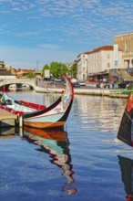 Moliceiro boats, Aveiro, Portugal, Europe