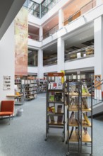 Modern city library in the DAStietz cultural department stores', Chemnitz, Saxony, Germany, Europe