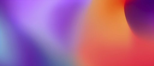 Abstract gradient blur with shades of purple, orange and red, creating a smooth and calming