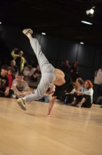 Young dancer, official World Championships in Breakdance, World Cup in Hip-Hop, 2024, Magdeburg,