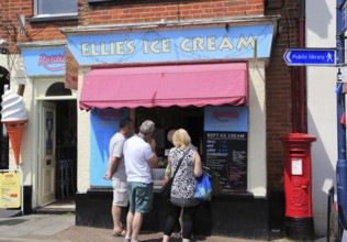 Ellie's ice cream shop, Sheringham, Norfolk, England, UK