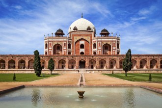 Humayun's Tomb. Delhi, India. UNESCO World Heritage Site. Frontal View