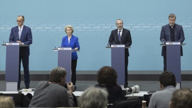 Friedrich Merz, CDU Party Chairman, Ursula von der Leyen, President of the European Commission,