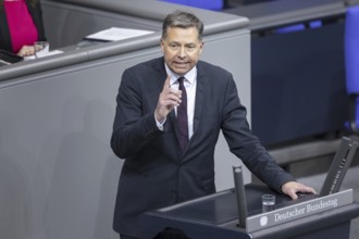 Stephan Mayer, Member of the German Bundestag (CDU/CSU), delivers a speech in the plenary session