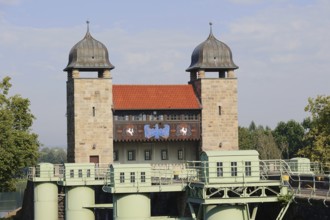 Old shaft lock, Henrichenburg boat lift, Waltrop lock park, Route of Industrial Heritage, North