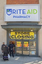 Detroit, Michigan, Rite Aid drugstore closing. Rite Aid filed for Chapter 11 bankruptcy protection