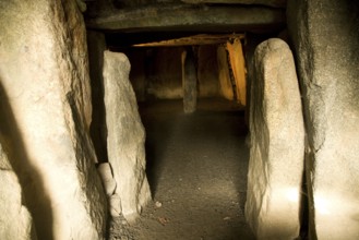 Le Dehus prehistoric passage burial tomb, Vale, Guernsey, Europe