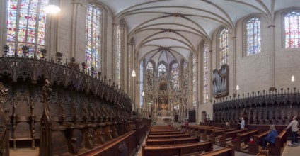 Cathedral Interior Panorama Erfurt Germany