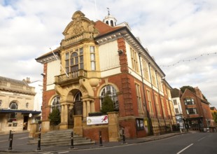 Historic town hall building, Marlborough, Wiltshire, England, UK, built 1902