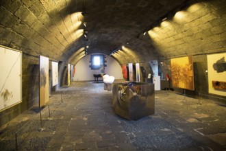 Inside International Museum of Contemporary Art, San Jose fortress, Lanzarote, Canary islands,