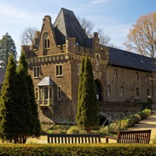 Paffendorf Castle, popular excursion destination, Bergheim, Rhine-Erft district, Rhenish lignite