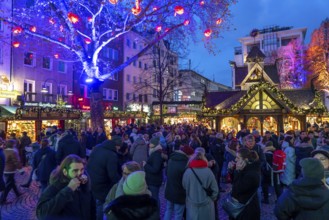 Christmas market at the Alter Markt in the historic city centre of Cologne, North Rhine-Westphalia,