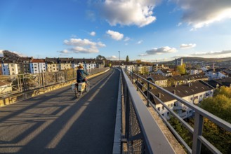 The Nordbahntrasse, a cycle path, footpath, on a former 22 km long railway line, along the