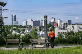 Essener Aussichten, one of 30 viewpoints of Essen, spread throughout the city, here from the