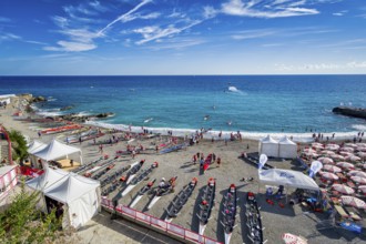 Beach near Genoa, Liguria, Italy, Europe