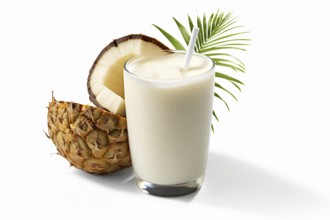 Pina Colada cocktail with coconut and pineapple. KI generiert, generiert AI generated