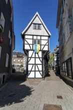 The old town centre of Hattingen, the iron house, Haldenstraße, half-timbered houses, North