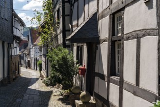 The old town centre of Essen-Kettwig, Ruhrstrasse, Essen North Rhine-Westphalia, Germany, Europe