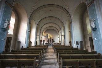 Interior of the Church of St John the Baptist, Siegen, North Rhine-Westphalia, Germany, Europe