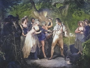 As you like it. Act V. Scene IV. The forest. Duke Senior, Amiens, Jaques, Orlando, Silvius, Oliver,