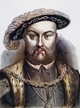 Henry VIII (1491-1547), King of England from 1509, second monarch of the Tudor dynasty, father of