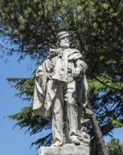 Statue of Giuseppe Garibaldi in Pesaro, Marche region, Italy, Europe