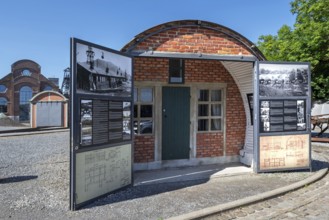 Nissen hut, prefabricated housing for immigrant workers at Le Bois du Cazier, coal mining museum at