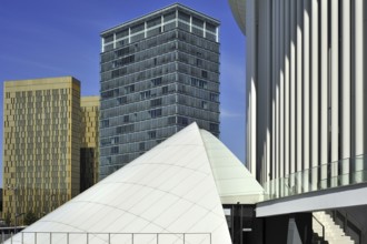 Office towers of the European Parliament, Court of Justice of the European Union and the