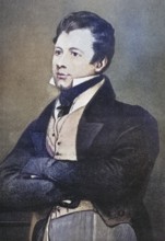 Frederick Marryat, 1792-1848, known as Captain Marryat, English writer and naval officer,