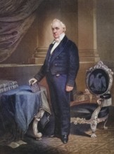 James Buchanan 1791 to 1868, 15th President of the United States 1857 to 1861, After a painting by