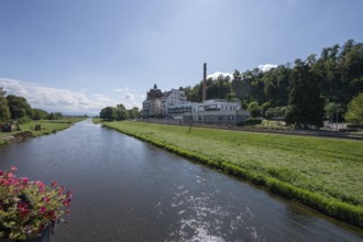 Former Riegel brewery on the Leopold Canal, produced in Riegel from 1834 to 2003, now an art