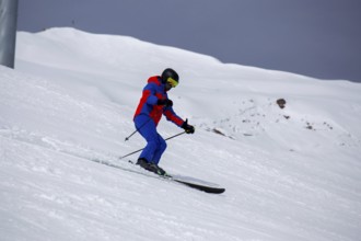 Skiers in the Swiss Alps