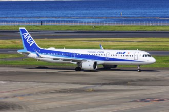 An Airbus A321neo aircraft of ANA All Nippon Airways with the registration number JA150A at Tokyo