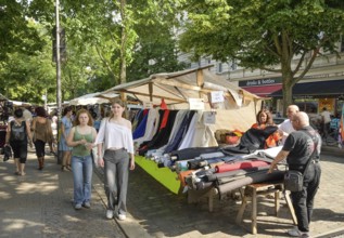 Textiles, art and design market, Neuköllner Stoff am Maybachufer, Neukölln, Berlin, Germany, Europe