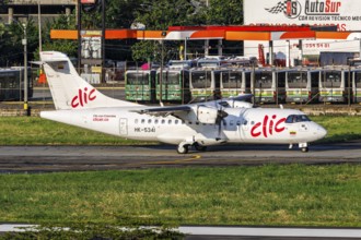 A Clic ATR 42-600 aircraft with registration HK-5341 at Enrique Olaya Herrera Airport in Medellin,