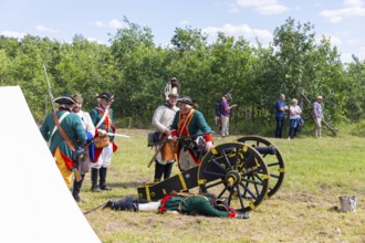 The Great Encampment near Mühlberg, also known as the Lustlager von Zeithain, was a grandiose troop