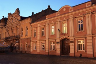 Banat, Timisoara, Timisoara, Old Town, historical houses at Piata Unirii, Unification Square, The