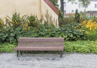 Bernardine Gardens park in the center of Vilnius, Lithuania, Europe