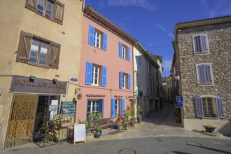 Bakery on the main square of Ampus, Département Var, France, Europe