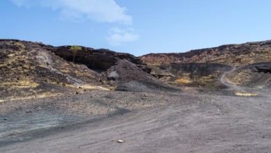 Landscape at the Burnt Mountain, near Twyfelfontein, Kunene Region, Namibia, Africa