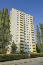 High-rise building, residential building, prefabricated building, Glockenturmstraße, Westend,