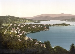 Pörtschach am Lake Wörth, Carinthia, Austro-Hungary, now Austria, digitally restored reproduction