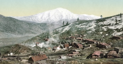 Mt. Sopris from Spring Gulch Mine, Colorado, United States of America, USA, digitally restored