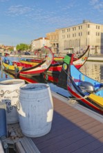 Moliceiro boats, Aveiro, Portugal, Europe