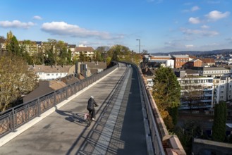 The Nordbahntrasse, a cycle path, footpath, on a former 22 KM long railway line, along the