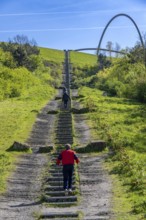 The Hoheward spoil tip, main part of the Hoheward Landscape Park, Himmelsstiege, 529 steps lead