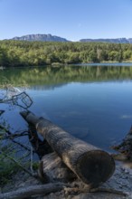 The Montiggler Lakes, on the South Tyrolean Wine Road, biotope and local recreation area, the small